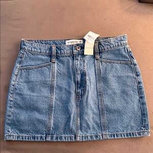 Abercrombie & Fitch Light Blue Denim Mini Skirt